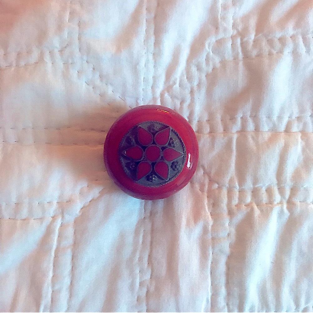 Red metal box